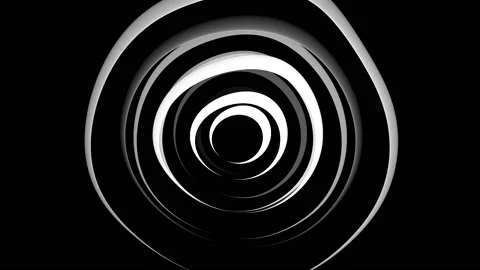 Abstract Black And White Circular Patterns 20 스톡 동영상 150812472
