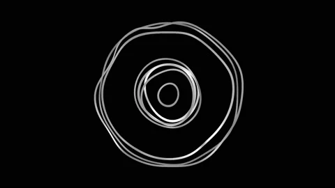 Abstract Black And White Circular Patterns 24 Video stock 150815963