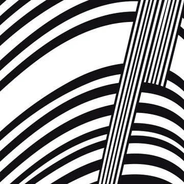 Abstract black and white composition Stock Illustration