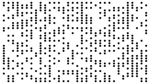 Abstract Black and White Digital Dot Animation, Widescreen Stock Footage 336575006