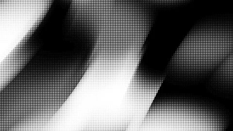 Abstract Black and White dot Halftone Gradient Background with Smooth Contrast Stock Footage 296238191