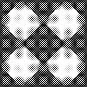 Abstract black and white dot pattern background design イラスト素材