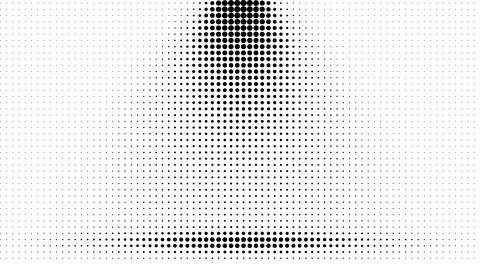 Abstract black and white dot pattern with a central gradient effect 스톡 일러스트