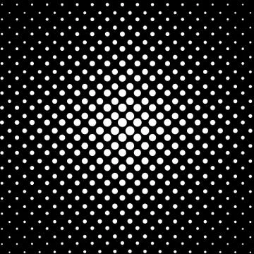 Abstract black and white dotted background Stock Illustration