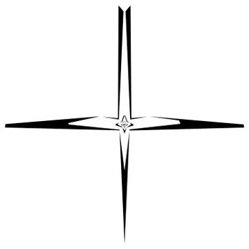 Abstract black and white element with distortion. Geometric shape Stockillustratie