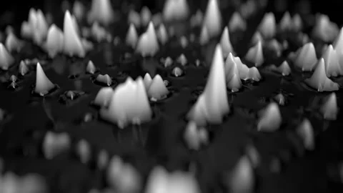 Abstract black and white ferrofluid background Stock-Footage 135307859