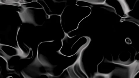 Abstract Black and White Fluid Motion: Dynamic Swirls and Eddies of Gray an.. Video stock 293872908