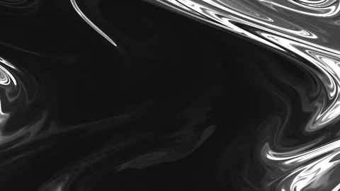 Abstract Black and White Fluid Liquid Background Loop Stock Footage 321678646