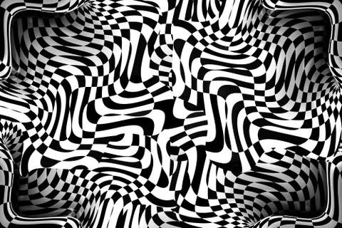 Abstract Black and White Frame Stock Illustration