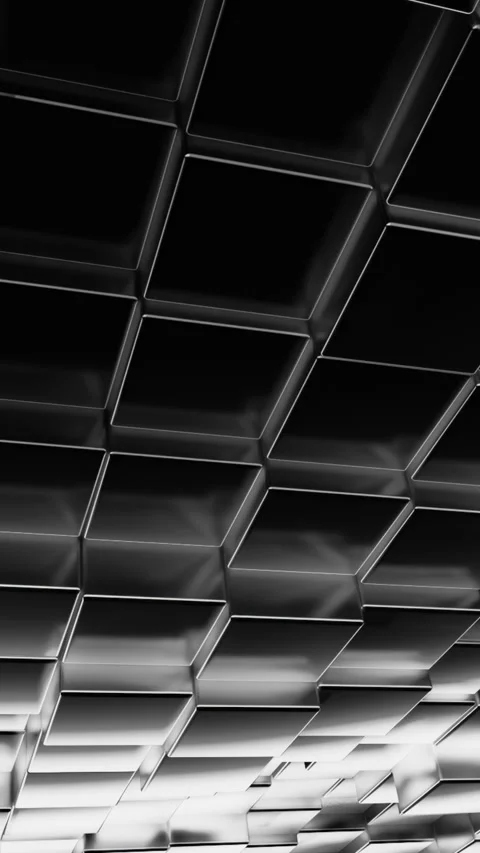 This Abstract Black and White Geometric Pattern Design showcases creativity and Stock Footage 306118317