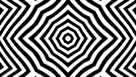 Abstract black and white geometric pattern with dynamic optical illusion vi.. Stock Footage 319922196