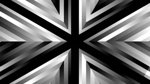 Abstract Black and White Geometric Loop Background Stock Footage 339592424