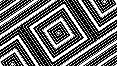 Abstract Black and White Geometric Optical Illusion Loop Stock Footage 340086601