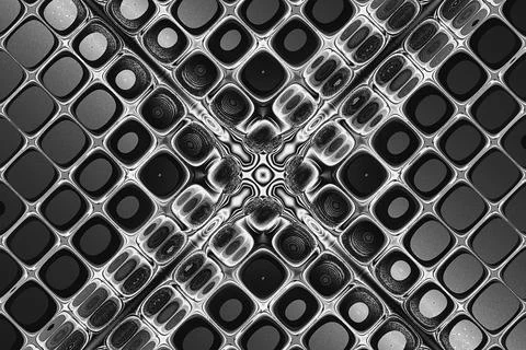 Abstract black and white geometric background, monochrome illustration Stock Illustration