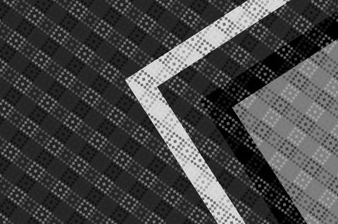 Abstract Black And White Geometric Pixel Pattern With Diagonal Chevron Stri.. イラスト素材