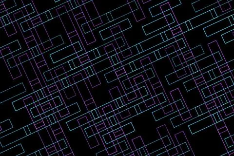 Abstract black and white geometric lines pattern background Stock Illustration