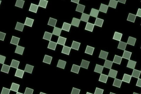 Abstract black and white geometric pattern with squares Stock Illustration
