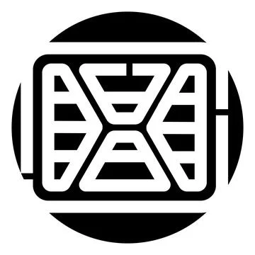 Abstract black and white geometric pattern design logo Stockillustratie