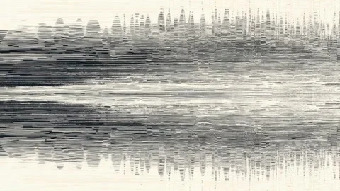 Abstract black and white glitch background texture with horizontal distorti.. Stock Footage 342046519