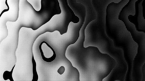Abstract Black and White Gradient Halftone Background with Smooth Shapes Видео 296264637