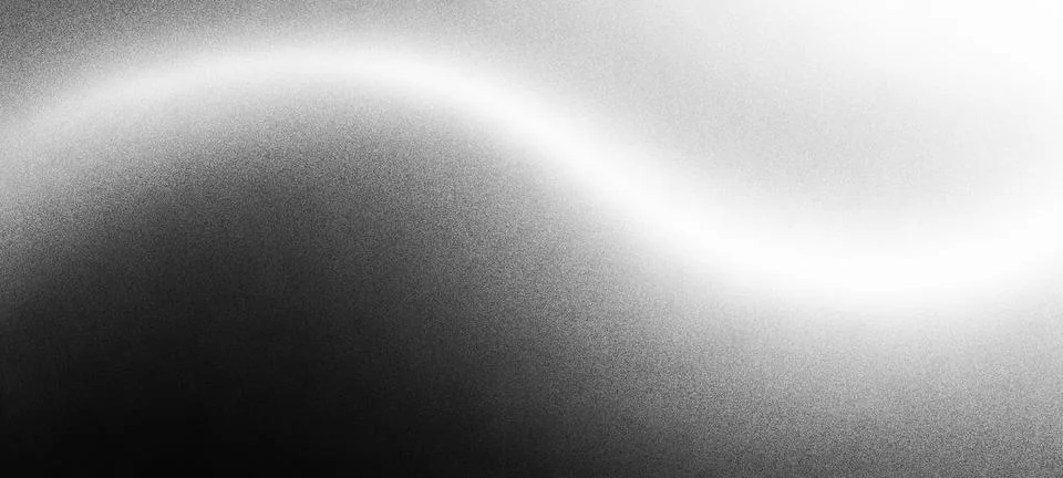 Abstract Black and White Gradient Grainy Texture Background 库存插图