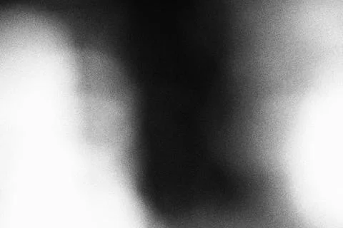 Abstract black and white gradient texture with grainy noise and soft light Stock Illustration