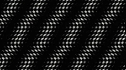 Abstract black and white halftone wave pattern background Stock Footage 336636817