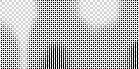 Abstract Black and White Halftone Dot Pattern Texture Stock Illustration