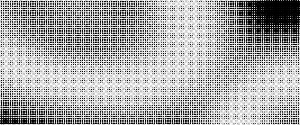 Abstract Black and White Halftone Grid Pattern Stock Illustration
