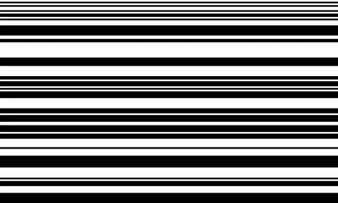 Abstract black and white horizontal stripes background.  Perfect for minimali Stock Illustration