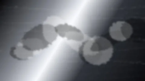 Abstract black and white light beam with floating bokeh particles Stock Footage 335936996