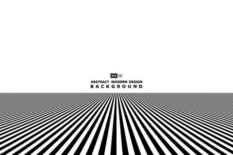 Abstract black and white line pattern art background. Illustrazione stock