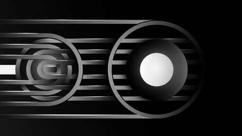 Abstract black and white line geometric background design Stock Illustration