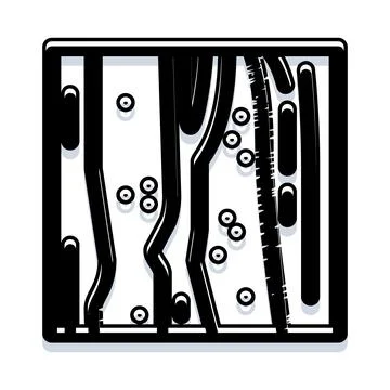 Abstract black and white line pattern illustration Stock Illustration