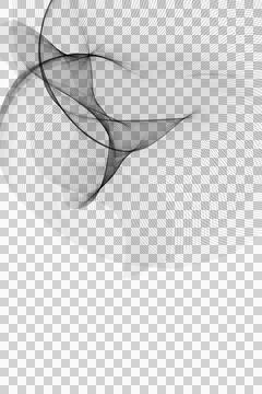 Abstract black and white line art background with flowing geometric wave . Illustrazione stock