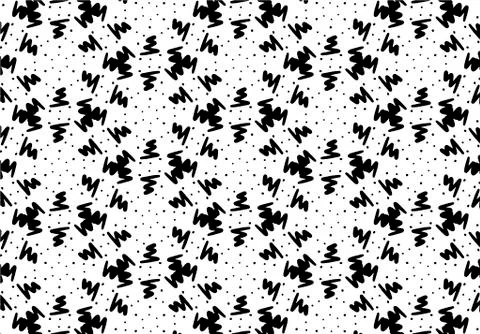 Abstract black and white linear vector background. Stock Illustration