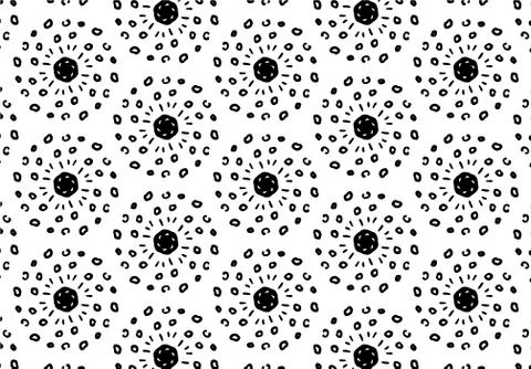 Abstract black and white linear vector background. Illustrazione stock