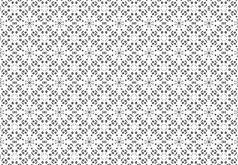 Abstract black and white linear vector background. Stock Illustration