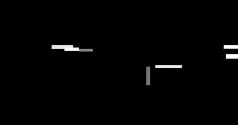 Abstract black and white lines moving like vintage black screen background Stock Footage 82220552