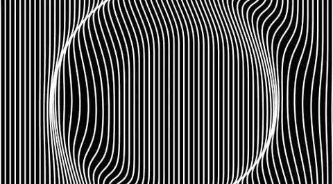 Abstract black and white lines art pattern background.Displacement map texture Stock Illustration