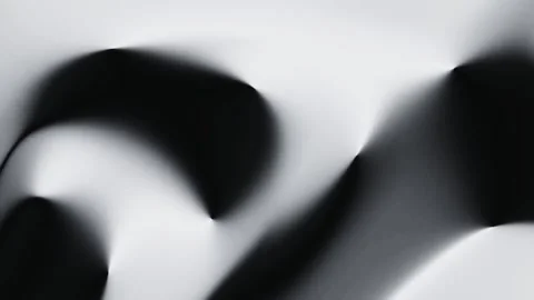 Abstract black and white liquid motion loop Stock Footage 332707958