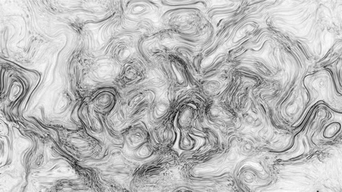 Abstract Black and White Liquid Marble Swirls Stock Footage 332751663