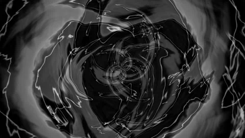 Abstract black and white liquid vortex motion animation Видео 339072525