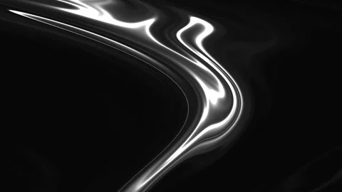 Abstract Black and White Liquid Flowing Motion Background Loop 動画素材 339315533