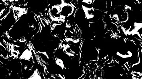 Abstract black and white liquid marble texture background Stock Footage 346559385