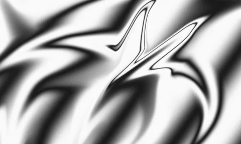 Abstract black and white liquid swirl pattern with smooth flowing gradient .. 스톡 일러스트