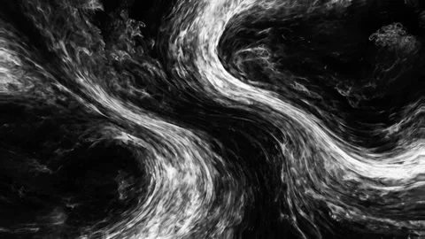 Abstract black and white marble liquid flow has elegant pattern lines. 4K Stock Footage 295712818