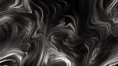 Abstract black and white marble liquid flow has elegant pattern lines. 4K Stock-Footage 295746493