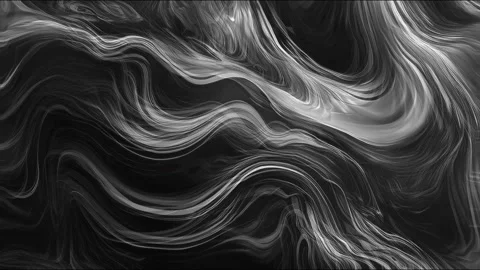 Abstract black and white marble liquid flow has elegant pattern lines. 4K Stock-Footage 295746496