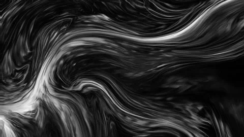 Abstract black and white marble liquid flow has elegant pattern lines. 4K Video stock 295747176